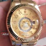 Perfect Replica Rolex Sky Dweller Yellow Gold Watch 40mm
